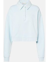 Tory Burch - Cotton Terry Polo Sweater - Lyst