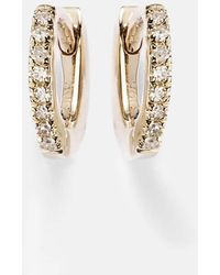 STONE AND STRAND - Boucles D'Oreilles En Or 10 Ct Et Diamants - Lyst