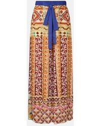 Etro - Printed High-Rise Palazzo Pants - Lyst