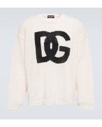 Dolce & Gabbana - Intarsia Linen Sweater - Lyst