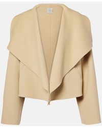 TOTEME - Signature Cropped Wool Double Jacket - Lyst