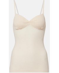 Victoria Beckham - Cami Cotton-Blend Top - Lyst