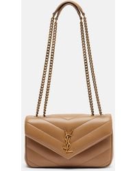Saint Laurent - Schultertasche Loulou Small Aus Leder - Lyst