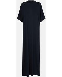 Balenciaga - Cocoon Cotton Jersey Maxi Dress - Lyst