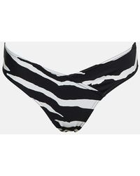 Stella McCartney - Zebra-print Bikini Bottoms - Lyst
