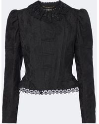 Chloé - Wool And Silk-Blend Jacquard Lace Jacket - Lyst