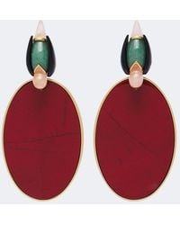 Zimmermann - 16Kt-Plated Embellished Drop Earrings - Lyst