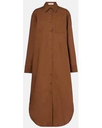 Frankie Shop - Hemdblusenkleid Helena Aus Baumwolle - Lyst