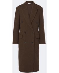 The Row - Bamira Double-Breasted Virgin Wool Coat - Lyst