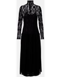 Ulla Johnson - Maxikleid Sybil Aus Spitze Und Chiffon - Lyst