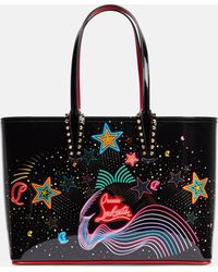 Christian Louboutin - Cabata Small Printed Leather Tote Bag - Lyst