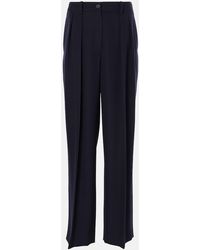 The Row - Igor Low-Rise Wool Wide-Leg Pants - Lyst