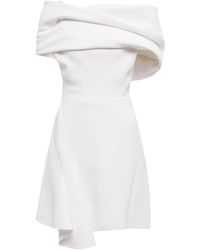 Damen Bekleidung Kleider Kleider für formelle Anlässe und Abendkleider Maticevski Synthetik Off-Shoulder-Robe Allegro aus Crepe in Weiß 