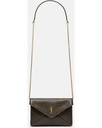 Saint Laurent - Cassandre Mini Leather Shoulder Bag - Lyst