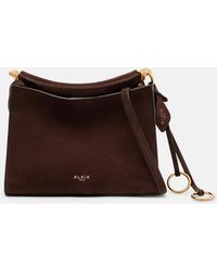 Alaïa - Le Click Small Suede Shoulder Bag - Lyst