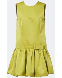 Plan C - Robe En Satin A Noud - Lyst