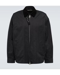 Sacai - Pinstriped Cotton Jacket - Lyst