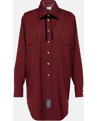 Maison Margiela - Reversible Wool Gabardine Shirt - Lyst