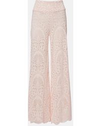 Alexandra Miro - Paloma Lace Wide-Leg Pants - Lyst
