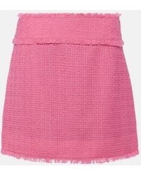 Dolce & Gabbana - Wool-Blend Tweed Miniskirt - Lyst