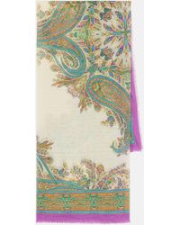 Etro - Paisley Cotton And Silk Shawl - Lyst