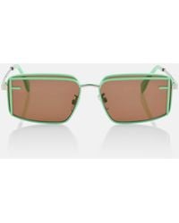 Fendi - First Sight Rectangular Sunglasses - Lyst