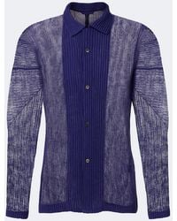 Homme Plissé Issey Miyake - Rustic Mesh Pleated Shirt - Lyst