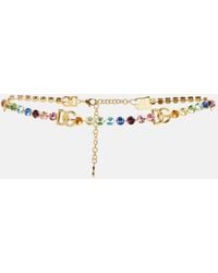 Dolce & Gabbana - Embellished Chain Belt - Lyst