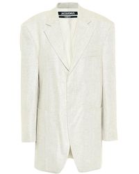 Jacquemus Blazer La Veste d'Homme in lino - Neutro