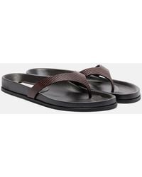 TOTEME - Leather Thong Sandals - Lyst