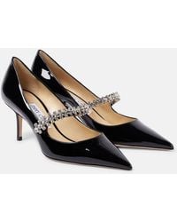 Jimmy Choo - Bing 65 Embellished Patent Leather Pumps - Lyst