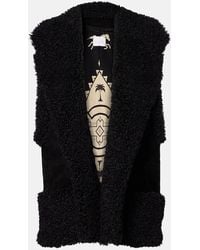 Johanna Ortiz - Weste Aus Veloursleder Mit Shearling - Lyst