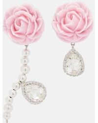 Magda Butrym - Rose Embellished Drop Earrings - Lyst