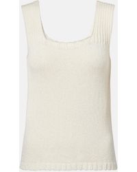 KHAITE - Wil Knitted Cotton Top - Lyst