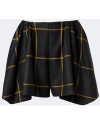 Patou - Checked Virgin Wool Shorts - Lyst