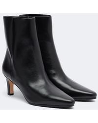 Veronica Beard - Agnes Leather Ankle Boots - Lyst