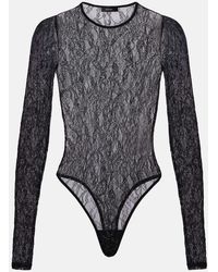 Wardrobe NYC - Floral Lace Bodysuit - Lyst