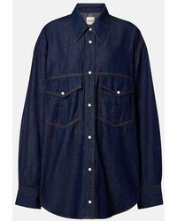 KHAITE - Christensen Oversized Denim Shirt - Lyst