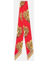 Dolce & Gabbana - Bedrucktes Tuch Aus Seiden-Twill - Lyst