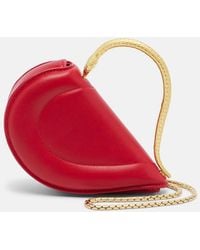 BVLGARI - Serpenti Cuoricino Mini Leather Top-Handle Bag - Lyst