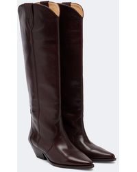 Isabel Marant - Denvee Leather Cowboy Boots - Lyst