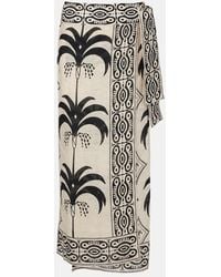 Johanna Ortiz - Printed Linen Beach Cover-Up - Lyst