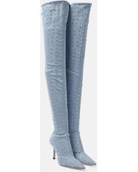 Paris Texas - Holly Mama Denim Over-the-knee Boots - Lyst