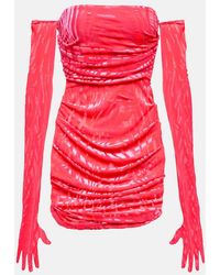 Alex Perry - Colter Ruched Minidress - Lyst