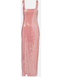 STAUD - Le Sable Sequined Maxi Dress - Lyst
