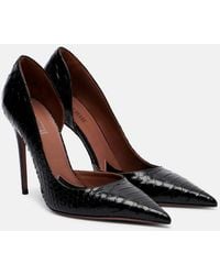 Paris Texas - Vera 105 Snake-Effect Leather Pumps - Lyst