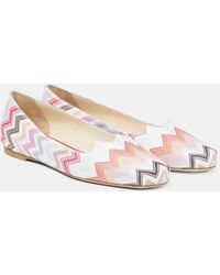 Missoni - Zig Zag Ballet Flats - Lyst