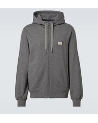 Dolce & Gabbana - Sudadera De Algodon Con Capucha Y Logo - Lyst
