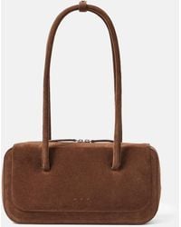 Aesther Ekme - Schultertasche Lagune Mini Aus Veloursleder - Lyst