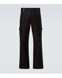 Junya Watanabe - Jeans Rectos Con Piel - Lyst